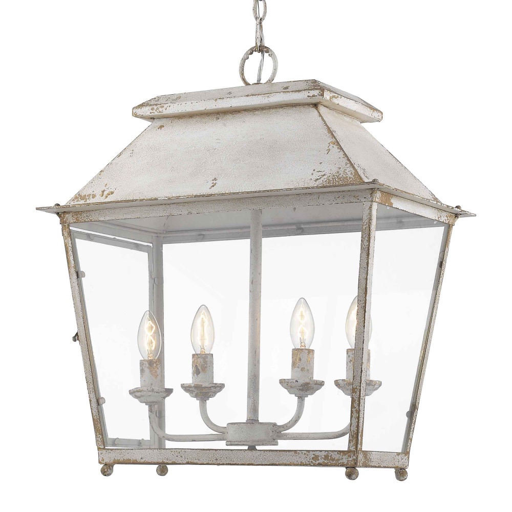 Golden Lighting Abingdon 4-light Pendant in Antique Ivory